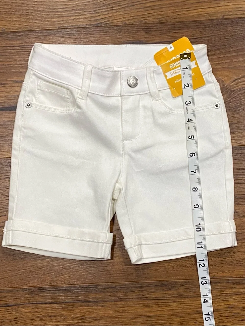 Gymboree Girls Solid White Bermuda Shorts Size 5